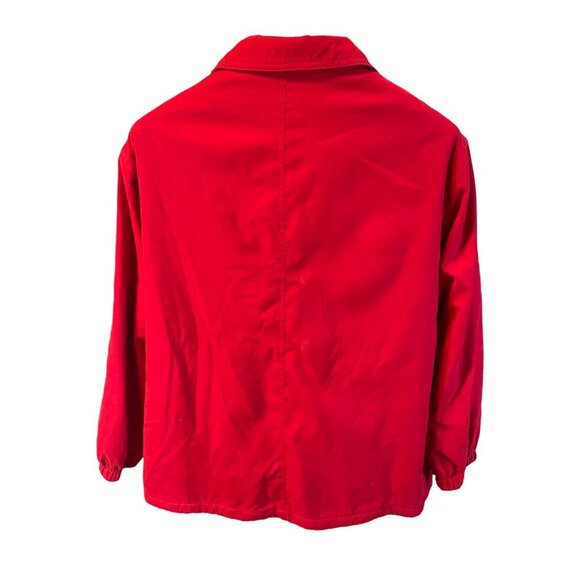 Preston & York Red Fleece Lined Full Zip Jacket Sz L - Picture 2 of 9